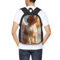 thumbnail image 4 of Fuzoiu Rainbow English Cocker Spaniel Print Large Capacity Backpack,Travel Backpack,Laptop Bag,College School Rucksack Bag,for School, Travel & Outdoor Activities, 4 of 6