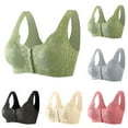 Ladies Full Support Tank Bras for Sagging Breasts Lifting Front Hook 2024 Wireless Push Up Plus