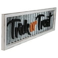 thumbnail image 2 of 27.5" Silver and White Distressed "Trick or Treat" Halloween Wood Wall Sign, 2 of 3