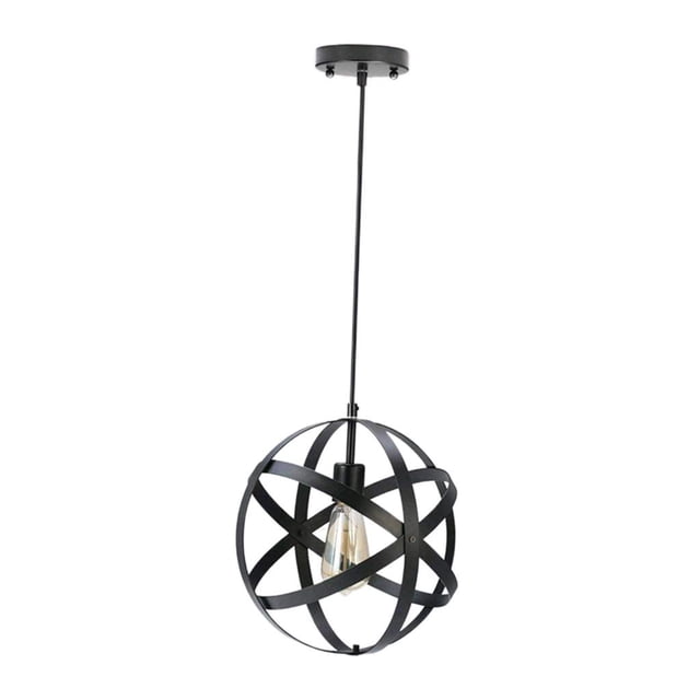 GROWTH TANK Rustic Metal Cage Pendant Light Lamp for Farmhouse Entryway Foyer Restaurant A
