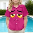 thumbnail image 5 of Amidoa Crewneck Boys Short Sleeve Graphic T-Shirts Casual Summer Cute&nbsp; Tee for Kids Hot Pink,10 Years, 5 of 8