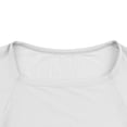 thumbnail image 6 of OGLCCG Girls Short Sleeve T-Shirts Summer Crewneck Side Slit Basic Tees Tops Solid Color Casual Slim Fit Crop Tops for Kids 5-15 Years, 6 of 7