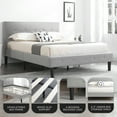 thumbnail image 3 of DeCoro Cambridge Upholstered Wooden Platform Bed Frame with Headboard, Queen, 3 of 11