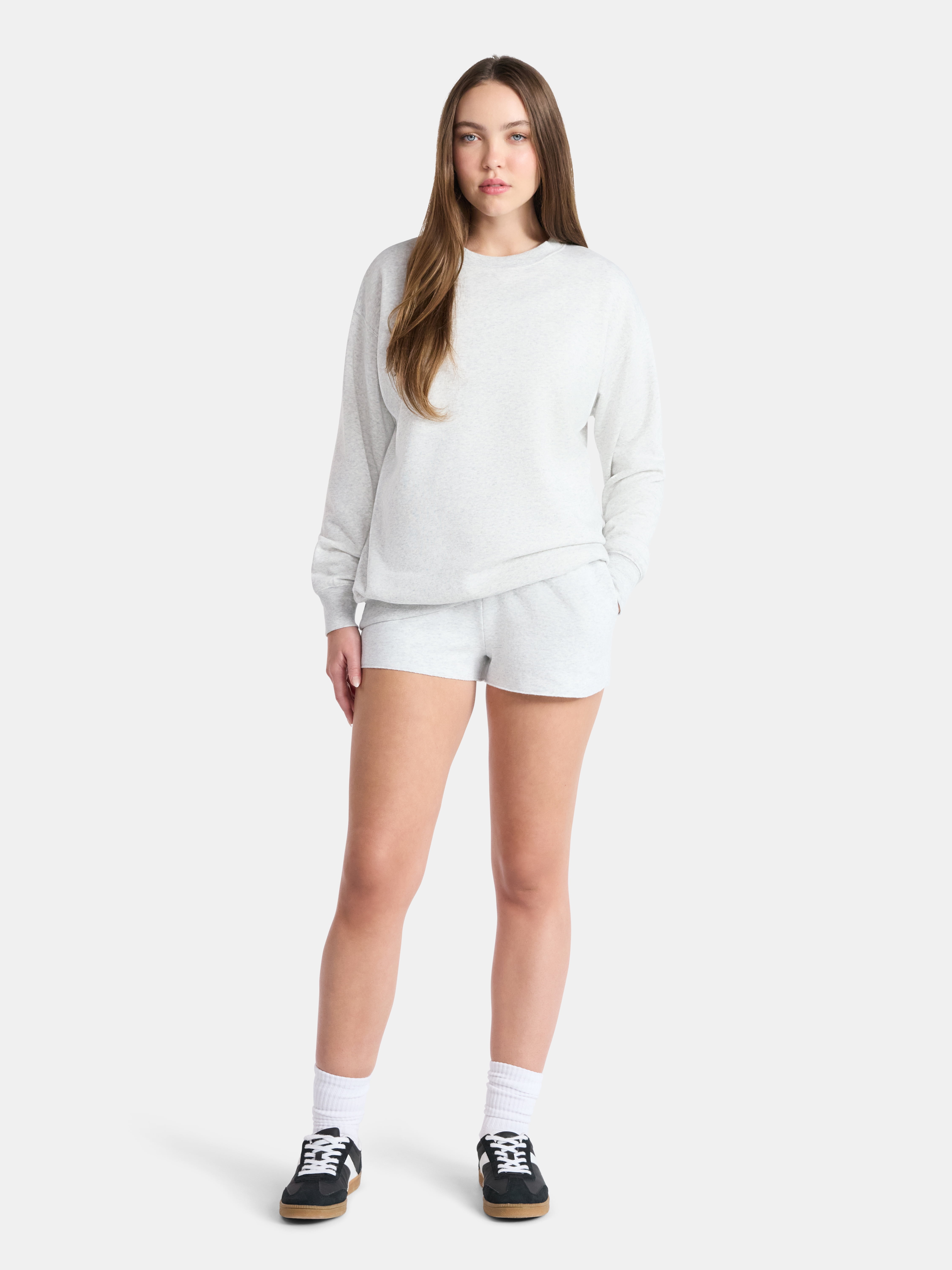 No Boundaries Fleece Foldover Shorts, 2'' Inseam, Women’s