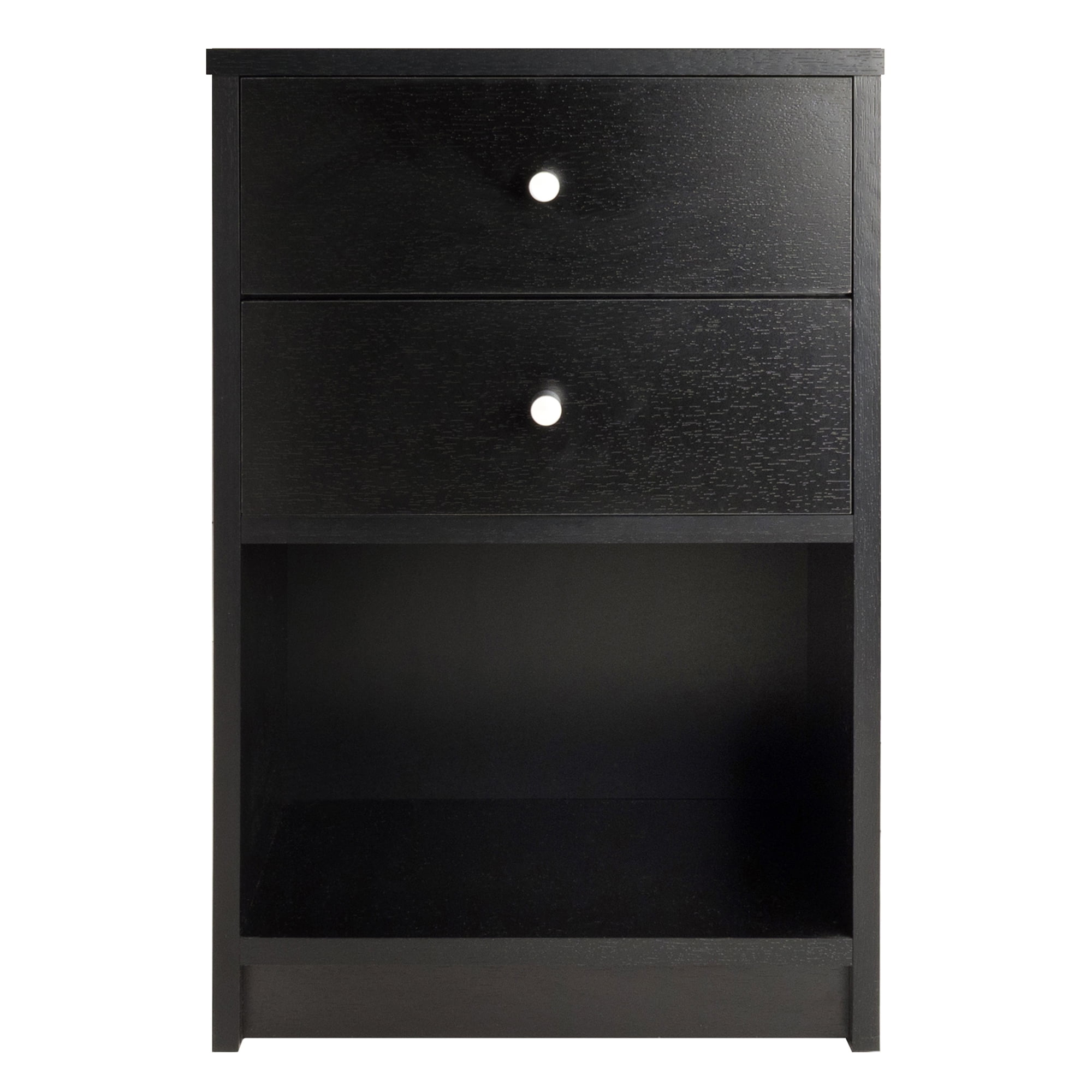 Winsome Ava 2 - Drawer Accent Table, Nightstand, Black Finish
