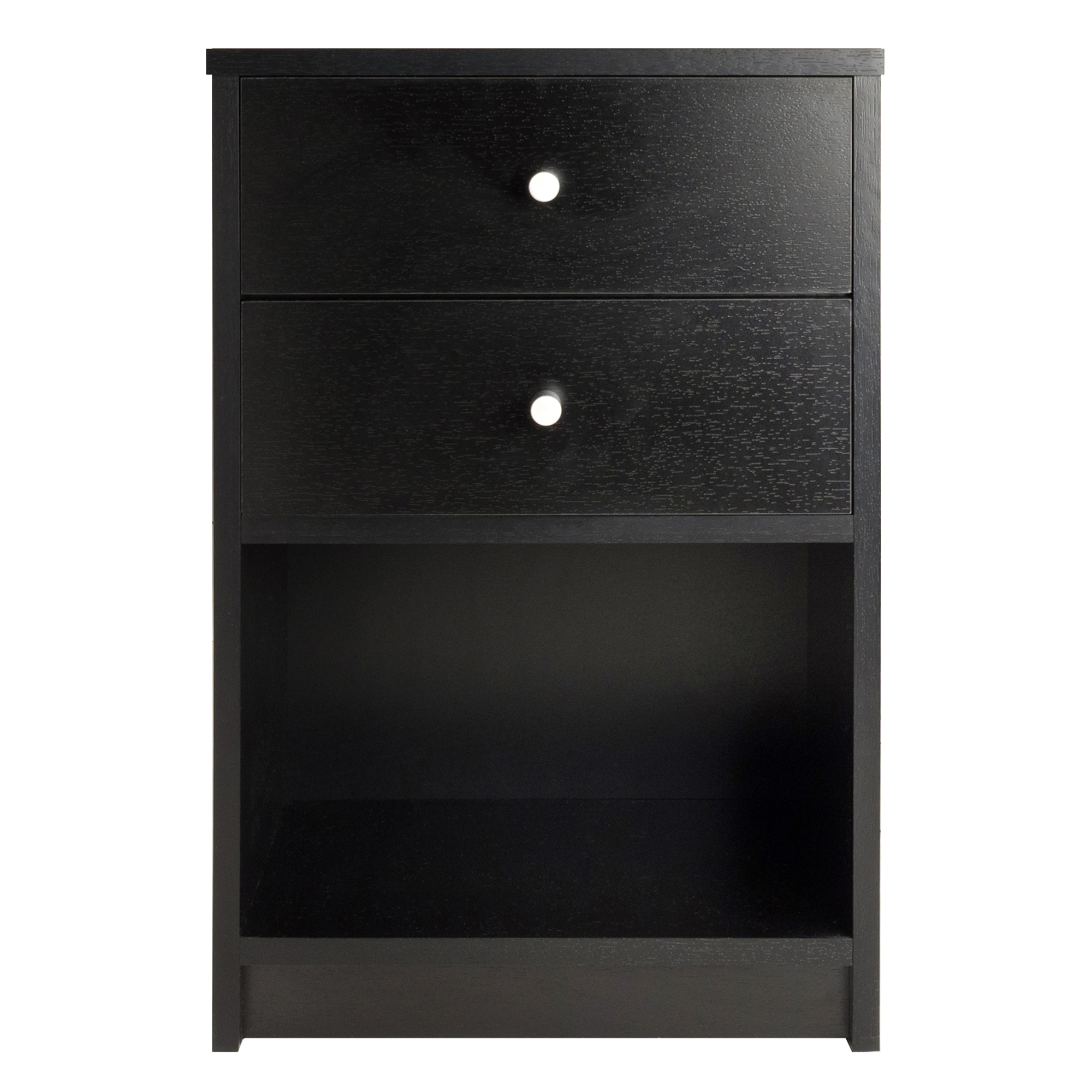 Winsome Wood Ava 2 - Drawer Accent Table, Nightstand, Black Finish - image 4 of 10