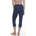 thumbnail image 3 of LMB Capri Leggings for Women Buttery Soft Polyester Fabric, Black Iris, XS - L, 3 of 5