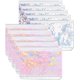thumbnail image 1 of 10 Pack A6 Binder Pockets Cash Envelopes With Sequin, Clear Pvc Zipper Pouches (, Purple), 1 of 5