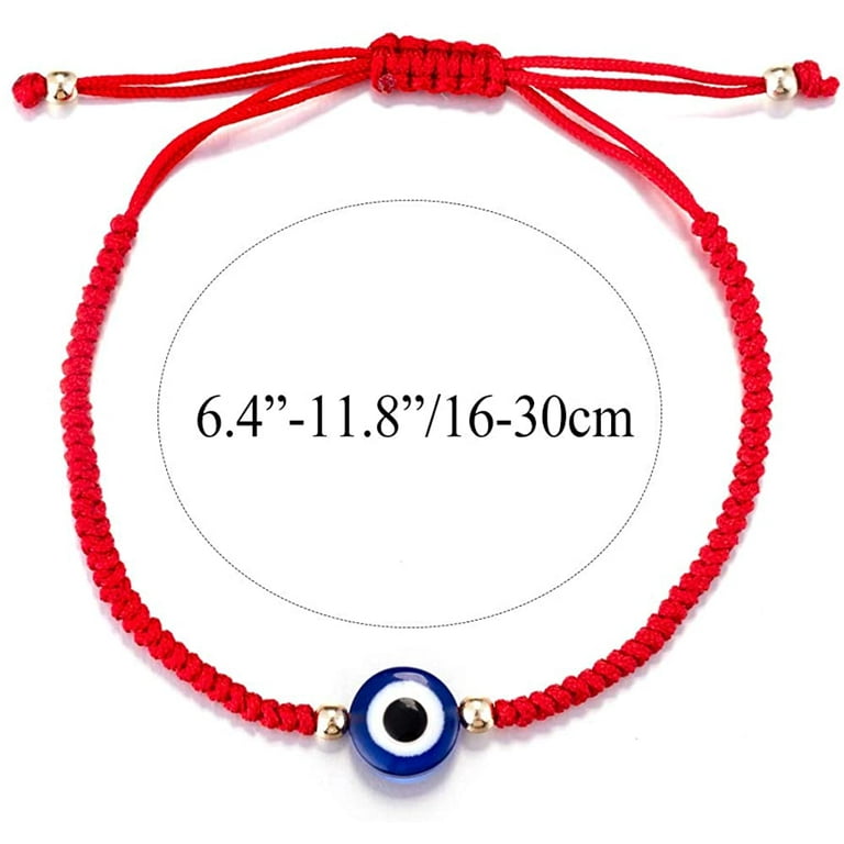 Handmade String Evil Eye Bracelet for Women Men Girls Boys Black Red Thread  Adjustable Bracelets Minimalist Jewelry