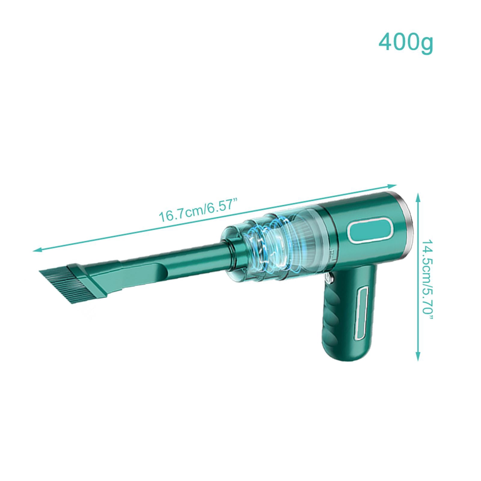 Fiocias Car vacuum cleaner super handheld portable car vacuum cleaner home wireless mini Green Double Filters