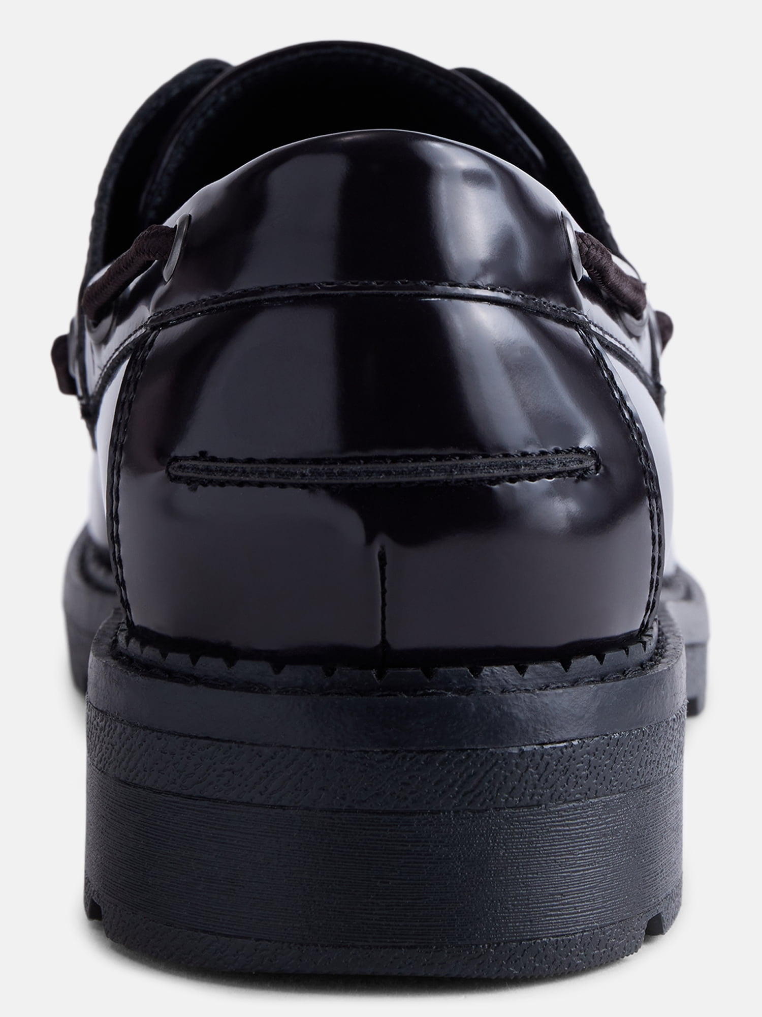No Boundaries Men's Faux Leather Chunky Boater Shoes