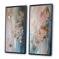 thumbnail image 3 of Designart "Abstract Retro Hydrangea Flower Blossom III" Hydrangea Framed Wall Art Set Of 2 - Traditional Gold Framed Canvas Set For Living Room Decor, 3 of 6