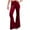 Red, variant on Timegard Flare Leggings for Women High Waist Bell Bottom Slim Trousers Fall Winter Casual Comfy Pants
