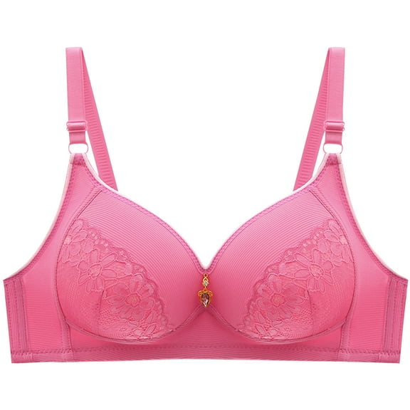 Full Cup Bra for Women, Smoothing Underwire Lightly Lined Brassiere, Seamless Comfortable Bralette