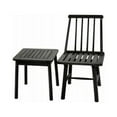 thumbnail image 3 of Jack Post Farmhouse Hardwood Square Patio Dining Side End Table, Black, 3 of 8