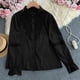 thumbnail image 1 of Tops de otoño para mujer,Camisa de encaje para mujer, elegante blusa de cuello redondo, manga larga abotonada, mezcla de poliéster, ropa informal, sopatenor, 1 of 9