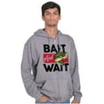 thumbnail image 5 of Fishing Largemouth Bass Bait Wait Zip Up Hoodie Men's Women's Brisco Brands S, 5 of 6