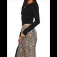thumbnail image 2 of Suéter Corto de Punto con Botones y Larga Y2K para Mujer, Abierto Al Frente, Cárdigan de Punto, Cuello en V, Otoño Negro L, 2 of 7