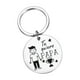 thumbnail image 1 of Llavero de papá Salvador Regalo del día con 'I Love You Dad' Acero inoxidable, 1 of 10