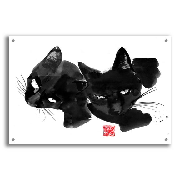 Epic Art 'Pom Wollie' by Pechane, Acrylic Glass Wall Art, 36"x24"