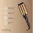 thumbnail image 4 of Cortex International | 1" Three Barrel Temperature Adjustable Hair Crimping Dual Voltage Wave Maker, 4 of 5