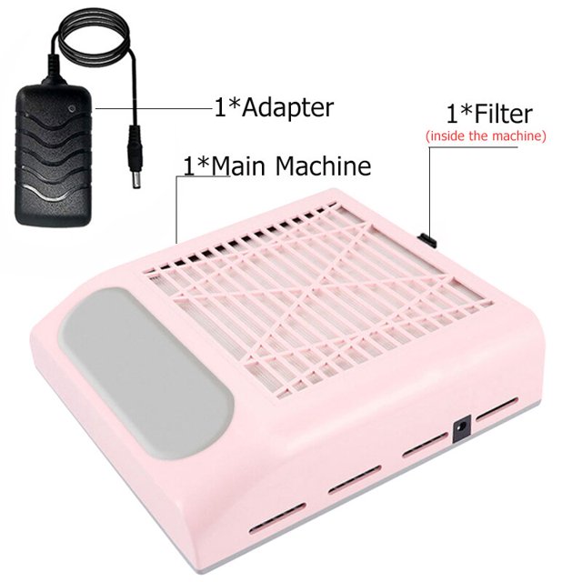 Colector de polvo de uñas de gran potencia, herramientas de máquina de manicura, aspiradora de uñas de gran potencia con ventilador extractor de uñas con filtro eliminador Tan Jianjun unisex