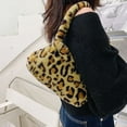thumbnail image 2 of Vintage Female Shoulder Underarm Bag Animal Pattern Plush Portable Mini Purses, 2 of 9