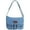 Blue, variant on BadPiggies Denim Shoulder Bag Retro Messenger Handbag Multi-Pockets Lightweight Tote Crossbody Purse - Blue