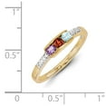 thumbnail image 3 of 14K Family Jewelry Diamond Semi-Set Ring in 14k Yellow Gold - Size 7, 3 of 3