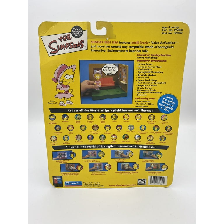 Simpsons Sunday Best Lisa Playmates Series 9 Action Figure Simpsons Sunday Best Lisa Playmates Series 9 Action Figure
