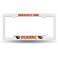 thumbnail image 4 of Oregon State Beavers Raised Letter White Plastic License Plate Frame Set of 2 Frames, 4 of 6