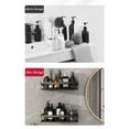 thumbnail image 6 of VGFVFSKGA Bathroom Storage Rack, Shower Organizer, Black Aluminum Rectangular Draining Rack for Home Hotel Bathroom Cosmetics, 6 of 8