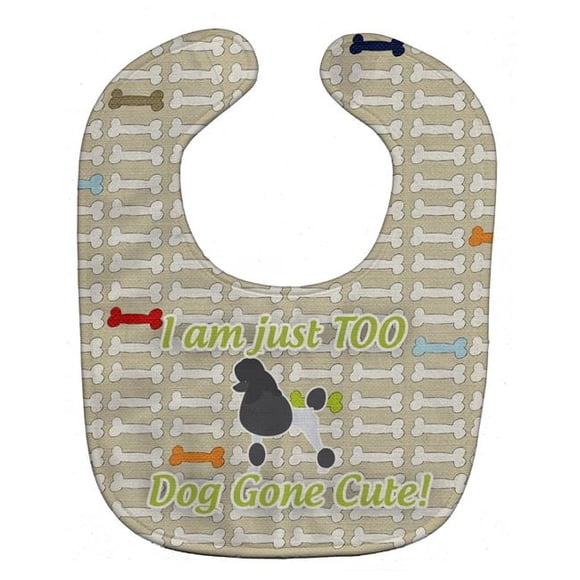 Carolines Treasures BB6544BIB Poodle Dog Gone Cute Baby Bib