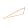 thumbnail image 3 of 50 pc Brass Pendants Long-Lasting Plated Obtuse Triangle Real 24K Gold Plated 57x15x1mm Hole: 1.6mm, 3 of 3