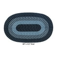 thumbnail image 4 of Better Trends 88"x 112" Oval Rug 100% Polypropylene Durable & Stain Resistant Reversible Indoor Area Utility Rug (Navy Stripe) Alpine Stripe Collection, 4 of 5