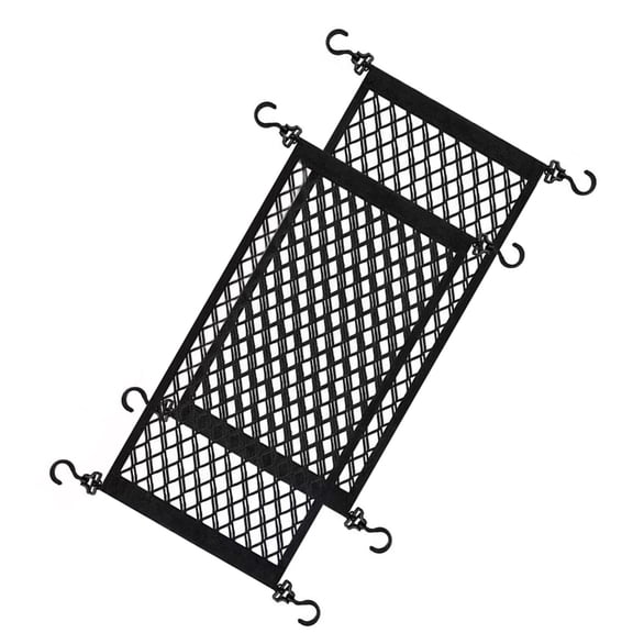 2Pcs Folding Elastic Cargo Net Camping Cart Luggage Net Replacement Elastic Mesh Folding Cargo Net Easy to Install