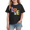 thumbnail image 2 of hengsof Children's Short Sleeve Printed T-shirt Tops, 2 of 8