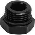 thumbnail image 1 of HUGFEGWE Boss Port Plug Seal Nut Plug Block Off Cap Block Off Plug Fitting Adapter Male Hex Steel Universal 4000PSI Black for Vehicle (AN10) CJB91-128841, 1 of 9