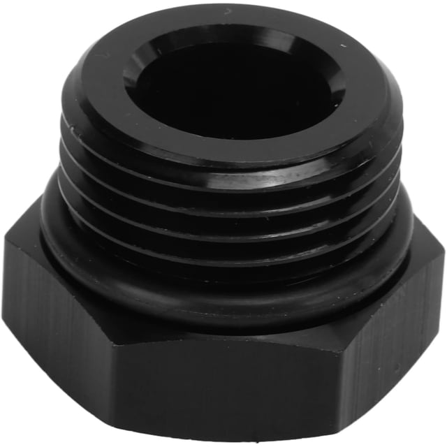 HUGFEGWE Boss Port Plug Seal Nut Plug Block Off Cap Block Off Plug Fitting Adapter Male Hex Steel Universal 4000PSI Black for Vehicle (AN10) CJB91-128841