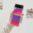 thumbnail image 2 of Fluorescence Case for Samsung Galaxy Z Flip 3,Glow in The Darkness Liquid Quicksand Luminous Fun Soft TPU Clear Ultra Thin Shockproof Protective Case for Galaxy Z Flip 3 5G 2021 (Rose Red), 2 of 15