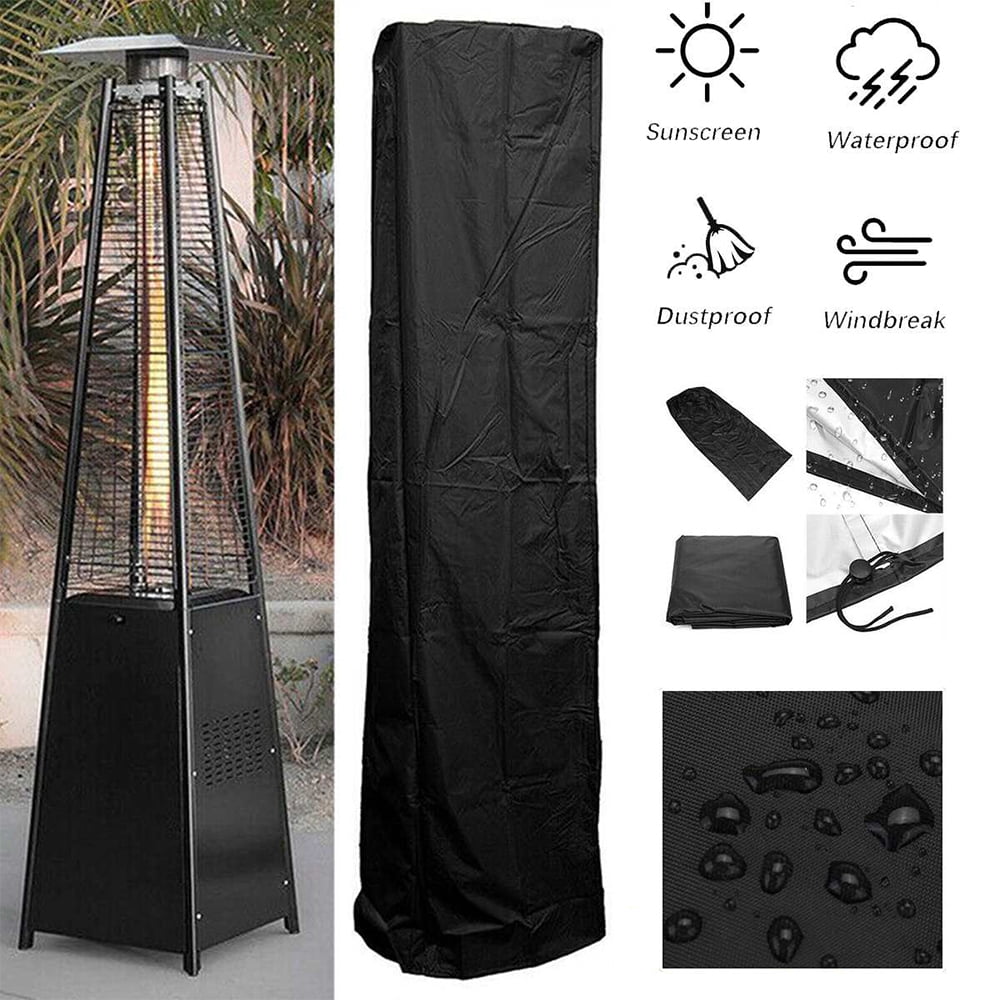 willstar Tabletop Heater Cover with Zipper UV and Water-Resistant Dustproof All Weather Protection 38 H x 24 W x 24 D, Black 