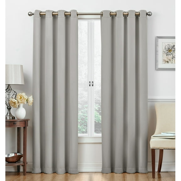 Regal Home Collections Cambridge Collection 100% Blackout Hotel Grommet Top Window Curtain Panels