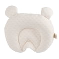 thumbnail image 2 of Almohada de látex para bebé que moldea la cabeza, almohada para dormir para bebé con funda lavable para bebés de 0 a 12 meses, patrón de oso blanco, 2 of 15