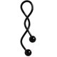 thumbnail image 1 of Piercing para ombligo en espiral de acero quirúrgico 316L, 14 g, 1 of 1