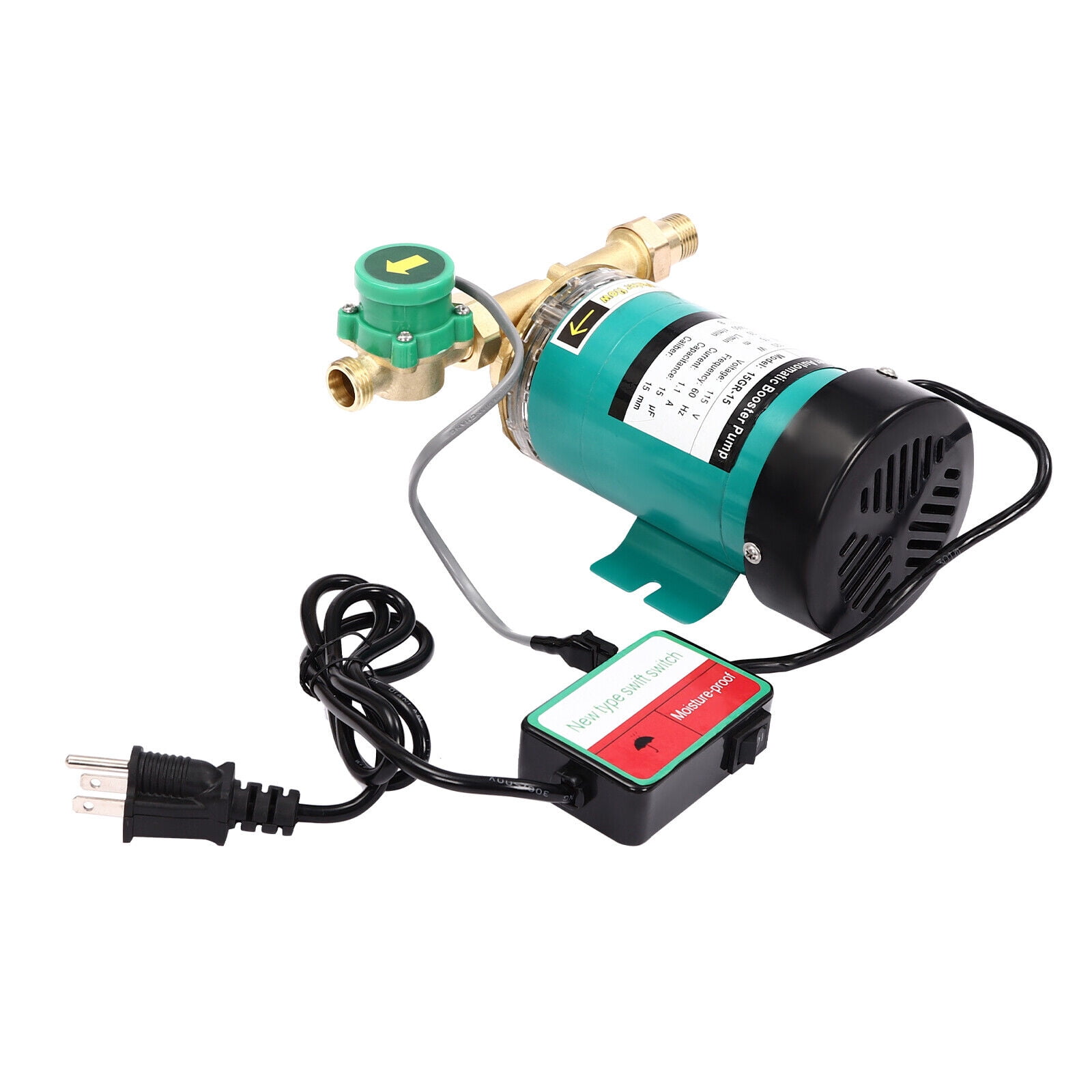 120W 115V 60Hz Household Booster Pump Automatic Boost Water Pressure Booster Pump Fits Shower