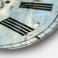 thumbnail image 3 of Designart Oversized Blue Analog Round Farmhouse Modern Wall Clocks, CLM30902-C23, 3 of 3