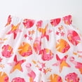 thumbnail image 7 of UngA Summer Clothes for Toddler Girls 2Pcs Summer Outfits Set for Toddler Kids Girls 2T 3T 4T 5T Flower Sleeveless T-Shirt & Shorts for Gift Girls' Clothing Set (Hot Pink,7-8 Years), 7 of 7