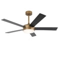thumbnail image 6 of 48" Modern Gold Smart Ceiling Fan with Dimmable LED  Light and Remote, 6 of 8