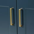 thumbnail image 3 of ARIEL 49" Midnight Blue Bathroom Vanity 1.5" Edge Pure White Quartz Countertop & Splash, Rectangular Sink, 2 Soft Closing Doors, 9 Full Extension Dovetail Drawers, Brushed Nickel, 3 of 9