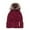 Wine, variant on Fgnfyis Women's Knit Thicken Wool Solid Fashion Cap with Leather Label Winter Ear Protection Winter Hats for Women Pink